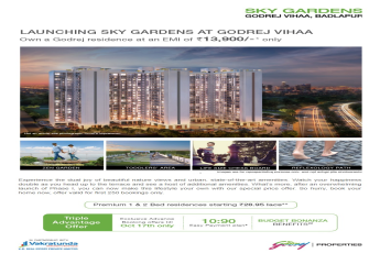Launching Sky Gardens at Godrej Vihaa in Mumbai